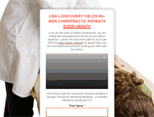 Tablet Screenshot of chiropracticmarketing.chirobizacademy.com