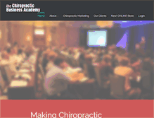 Tablet Screenshot of chirobizacademy.com